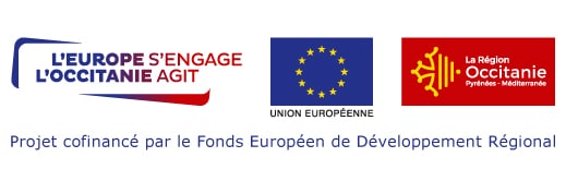 Logos région Occitanie et UE