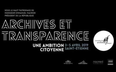 Forum des archivistes – du 03 au 05 avril 2019